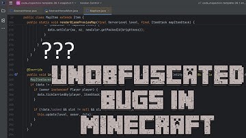Unobfuscated Code and Bugs in Minecraft | 26.1 Snapshot 1