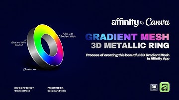 Mind-Blowing Gradient Mesh - 3D Metallic Design - Affinity by Canva