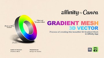 Mind-Blowing Gradient Mesh - 3D Metallic Design - Affinity by Canva