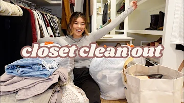 EXTREME CLOSET CLEAN OUT | Decluttering & organizing my closet for fall