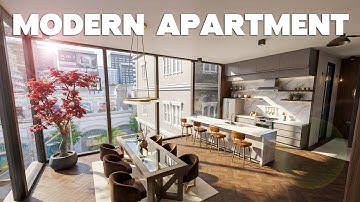 Modern Luxury Apartment | The Sims 4 Speed Build | No CC | ASMR