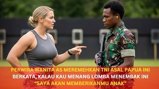 PERWIRA WANITA AS REMEHKAN TNI ASAL PAPUA, BERKATA, KALAU KAU MENANG  “SAYA AKAN MEMBERIKANMU ANAK”