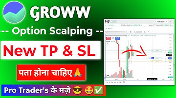 Groww Chart par Option Trading kaise karen | Groww Instant SL & Target Features for Scalping New
