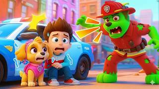 SKYE x RYDER Escape from MARSHALL Zombie Attack! - Paw Patrol Ultimate Rescue | Rainbow 3