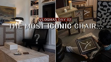 home vlog: new accent chair, my first artwork collection, cozy living | VLOGMAS DAY 02