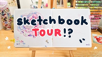 FINALLY finished another sketchbook || sketchbook tour✨