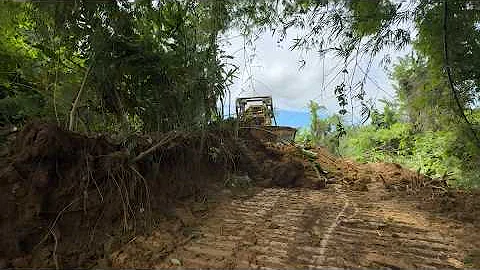 CAT D6R XL Bulldozer Operator Opens a New Road for Plantation | Insane Skill