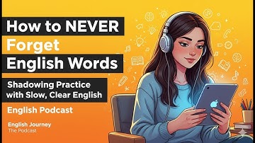 How to NEVER Forget English Words | Shadowing Practice with Slow, Clear English | English Podcast