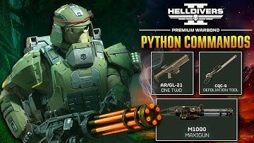 Helldivers 2 - Python Commandos Warbond Breakdown, A Minigun!