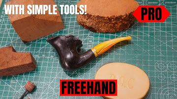 Pipe Making: Black Chanterelle Freehand Pipe, with Simple Tools