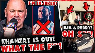 MMA Community RIPS Khamzat Chimaev after INJURY ANNOUNCEMENT! Ilia Topuria RUNS INTO Paddy Pimblett!