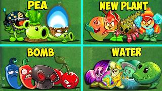 Random 16 Team 4 Plants Battlez - Who Will Win? - PVZ 2 Team Plant vs Team Plant