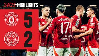 FIVE-STAR PERFORMANCE ⭐️ | Man Utd 5-2 Leicester | Highlights