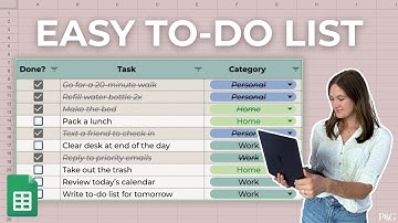 EASY Google Sheets To-Do List Tutorial (Checkboxes & Conditional Formatting!)