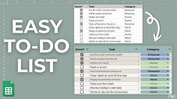 EASY Google Sheets To-Do List Tutorial (Checkboxes & Conditional Formatting!)