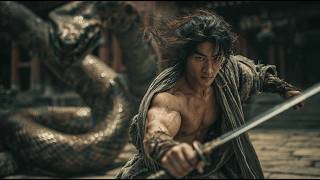Mysterious Kung Fu Master Cuts Giant Python's Tail, Bravely Rescues Trapped Man | Full Movie
