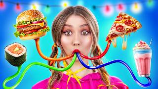 Pizza vs Sushi vs McDonald’s Girl! Who Wins at Food Challenge?