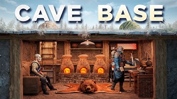 We Built the COZIEST CAVE BUNKER BASE in Rust...
