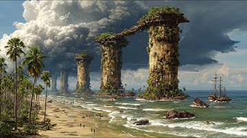 Guardians of the Celestial Shores • Mysterious Ambient Music Journey • Cinematic Landscapes | 4K