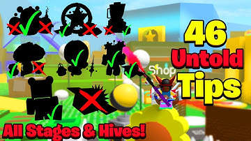 46 UNTOLD Tips You NEED To Know If You Play Bee Swarm Simulator! (All Hives & Game Stages)