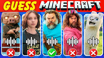 Guess Minecraft Movie Characters by Their Voice | Minecraft Movie Quiz ~ Steve, Garbage Man