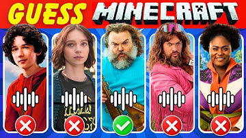 Guess Minecraft Movie Characters by Their Voice | Minecraft Movie Quiz ~ Steve, Garbage Man