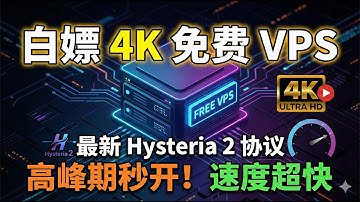 无需花钱！永久免费VPS搭建Hysteria 2节点，晚高峰秒开4K视频，速度快到飞起！(附保姆级教程)