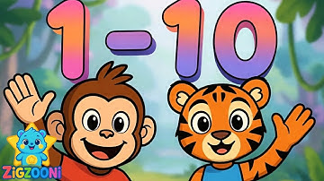 1–10 Jungle Party! Fun Counting Song for Toddlers