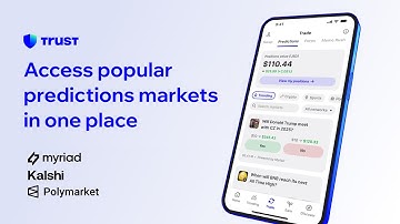 Access popular prediction markets in one place using Trust Wallet