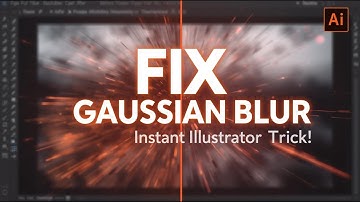Fix the Gaussian Blur Problem in Adobe Illustrator | Solve It Instantly with This Simple Trick!