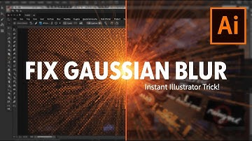 Fix the Gaussian Blur Problem in Adobe Illustrator | Solve It Instantly with This Simple Trick!