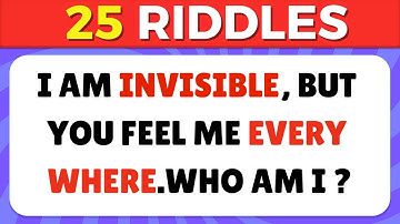 Only a Genius Can Solve These 25 Riddles 🧠✅ Brain Teasers & Riddle Quiz 🧩