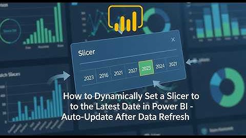 How to Dynamically Set a Slicer to the Latest Date in Power BI | Auto Update After Data Refresh