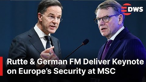 FULL SPEECHES: NATO Rutte & German FM Deliver Keynote Addresses on Europe’s Security at MSC | AC1E