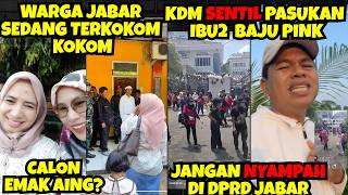 Nah Kan‼️KDM Sentil Ibu2 Baju Pink‼️Jangan Usik Jabar, Jabar Mah Lagi Terkokom Kokom.