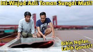 PERTAMA KALI! LIAT WUJUD TOMAN MONSTER ASLI PENGHUNI SUNGAI MUSI