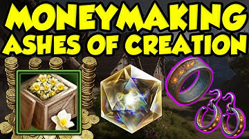 BEST ASHES OF CREATION MONEY MAKING GUIDE! Best Ways To Get Gold In Ashes Of Creation Early Access!