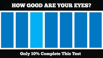 How Sharp Is Your Vision? – 90 % FAIL