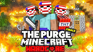 100 Players Simulate THE PURGE in Minecraft... FINALE!