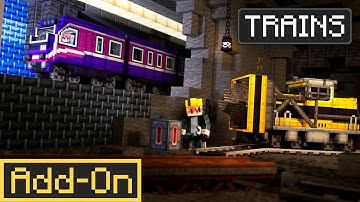 TRAINS ADDON URBAN UPDATE - The Most Advanced Trains Mod in Minecraft!