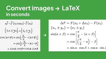 Convert photos into equations on Overleaf | LaTeX AI