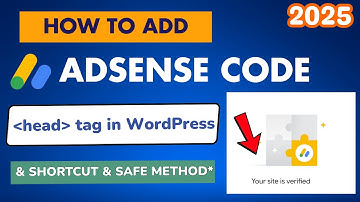 AdSense-code toevoegen aan WordPress-header 2025 | Headertag invoegen voor Google AdSense (het ge...