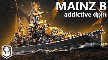 Insane DPM for a Tier 8 - Mainz in 2025 (World of Warships)