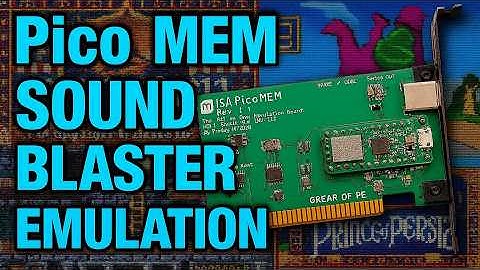 Testing Sound Blaster emulation on the PicoMEM