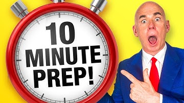 LAST MINUTE INTERVIEW PREP FOR 2026 | How To Prepare For An Interview In Under 10 Minutes!