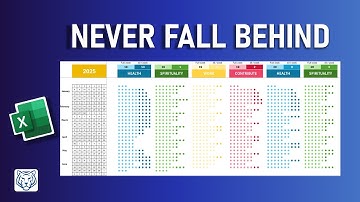 Excel Tracker Tutorial: Build a 12-Month Progress Dashboard with Conditional Formatting