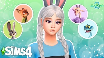 RECREATING ICONIC ZOOTOPIA 2 CHARACTERS IN THE SIMS 4!