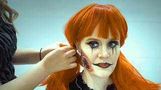 ASMR HALLOWEEN Makeup 🎃 with lovely Japanese Makeup Artist 🇯🇵 ✨(Unintentional ASMR)