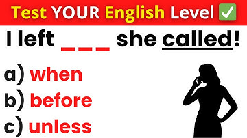 Test Your English Level NOW! Beginner → Advanced Conjunctions Challenge!