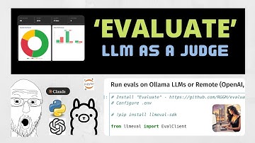 Evaluate | Model Evaluation & Testing Platform | LLM as a judge | Python SDK